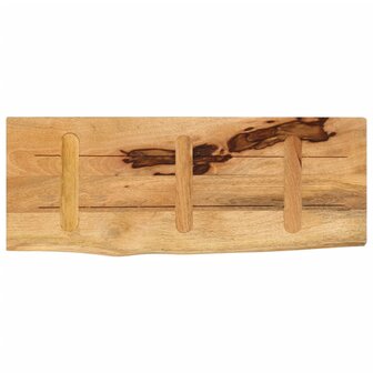 Tafelblad met natuurlijke rand 90x20x2,5 cm massief mangohout 5