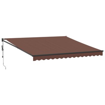 Luifel automatisch uittrekbaar 400x300 cm bruin 2