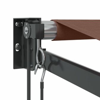 Luifel automatisch uittrekbaar 400x300 cm bruin 6