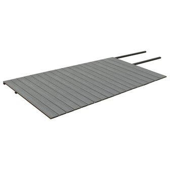 Terrasplanken met accessoires 36 m&sup2; 2,2 m HKC bruin en grijs 4