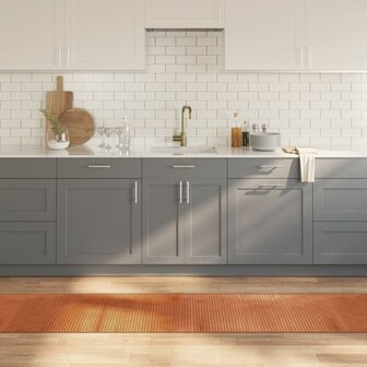 Vloerkleed rechthoekig 60x300 cm bamboe bruin 1