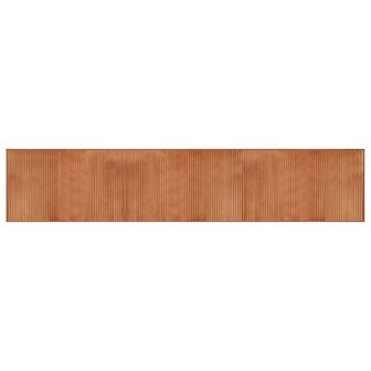 Vloerkleed rechthoekig 60x300 cm bamboe bruin 2