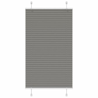 Pliss&eacute; rolgordijn 70x100 cm stofbreedte 69,4 cm antraciet 2
