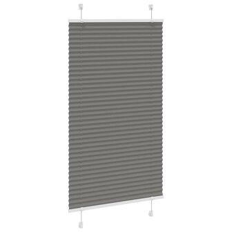 Pliss&eacute; rolgordijn 70x100 cm stofbreedte 69,4 cm antraciet 3