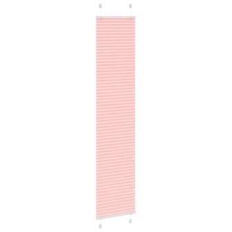Pliss&eacute; rolgordijn 45x200 cm stofbreedte 44,4 cm polyester roze 3