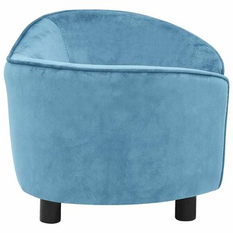 Hondenbank 69x49x40 cm pluche turquoise 4