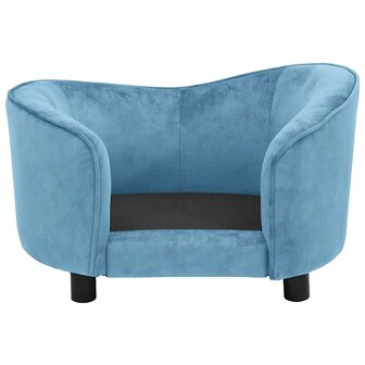 Hondenbank 69x49x40 cm pluche turquoise 6
