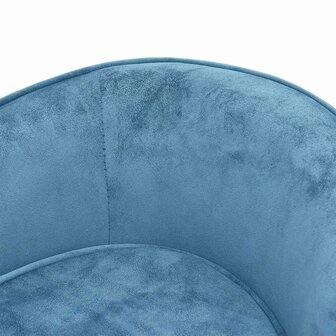 Hondenbank 69x49x40 cm pluche turquoise 7