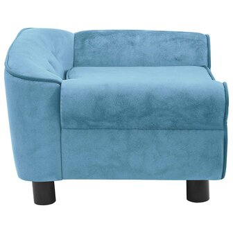Hondenbank 72x45x30 cm pluche turquoise 3