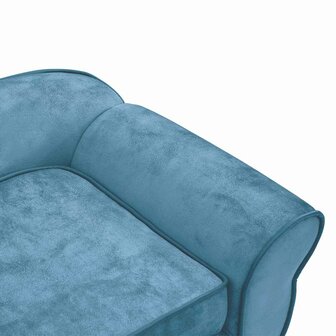 Hondenbank 72x45x30 cm pluche turquoise 7