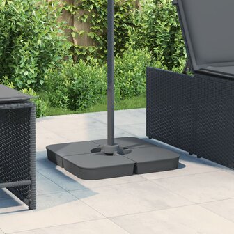 4-delige Set parasolvoeten voor kruisvoet parasol 100 kg PP 1