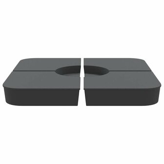 4-delige Set parasolvoeten voor kruisvoet parasol 100 kg PP 3