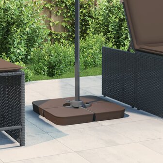4-delige Set parasolvoeten voor kruisvoet parasol 100 kg PP 1