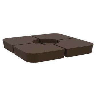 4-delige Set parasolvoeten voor kruisvoet parasol 100 kg PP 5