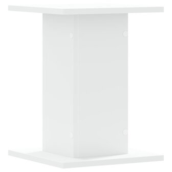 Plantenstandaards 2 st 30x30x40 cm bewerkt hout wit 5