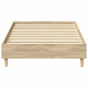 Bedframe zonder matras 75x190 cm spaanplaat sonoma eikenkleurig 5