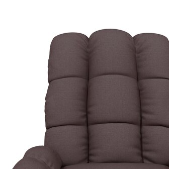 Massagestoel elektrisch verstelbaar stof donkerbruin 9