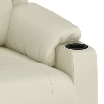 Massagestoel elektrisch kunstleer cr&egrave;mekleurig 9