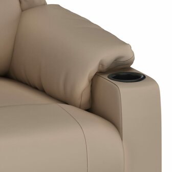 Massagestoel elektrisch kunstleer cappuccinokleurig 9