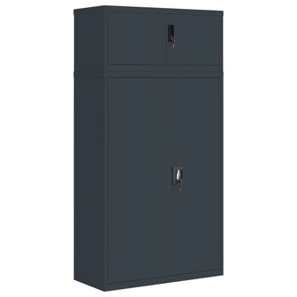 Archiefkast 90x40x180 cm staal antracietkleurig 2