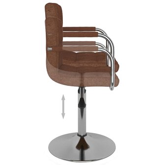Barkruk stof bruin 6