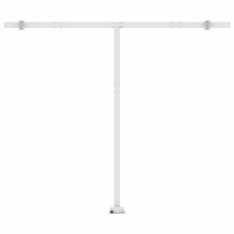 Luifel vrijstaand handmatig uittrekbaar 350x250 cm cr&egrave;mekleurig 8