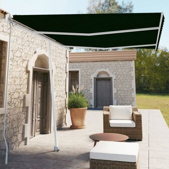 Luifel vrijstaand handmatig uittrekbaar 350x250 cm antraciet 1