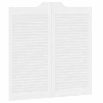 Draaideuren louvre design 2 paar 100x100 cm wit 8