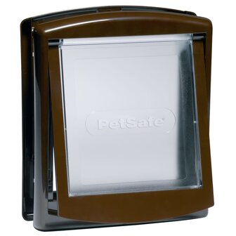 PetSafe Huisdierenluik  2 richtingen 730 small 17,8 x 15,2 cm bruin 5018 1