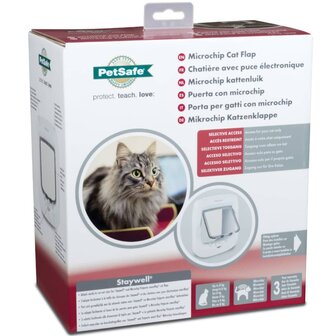 PetSafe Microchip kattenluik wit PPA19-16145 8