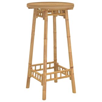 Bartafel voor buiten Rond &Oslash;55x100 cm bamboe 2
