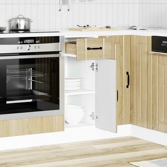 Keuken onderkast Lucca bewerkt hout sonoma eikenkleurig 2