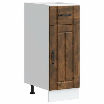 Keuken onderkast Lucca bewerkt hout gerookt eikenkleurig 1