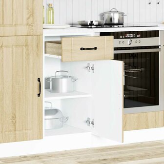 Keuken onderkast Lucca bewerkt hout sonoma eikenkleurig 2