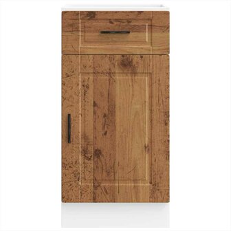 Keuken onderkast &quot;Porto&quot; bewerkt hout oud houtkleurig 4