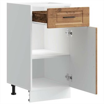 Keuken onderkast &quot;Porto&quot; bewerkt hout oud houtkleurig 5