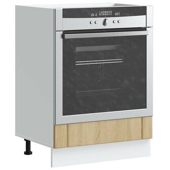 Ovenkast Lucca bewerkt hout sonoma eikenkleurig 1