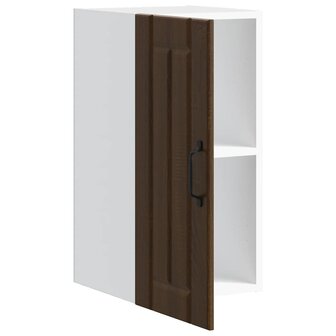 Keukenwandkast Lucca bewerkt hout bruin eikenkleur 5