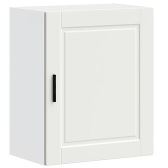 Keukenwandkast Porto bewerkt hout wit 2