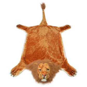 Leeuwenvloerkleed pluche 205 cm bruin 2