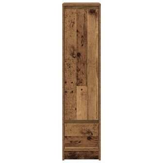Hoge kast 29,5x34x119,5 cm bewerkt hout oud hout 6