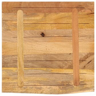 Tafelblad met natuurlijke rand 40x40x3,8 cm massief mangohout 5
