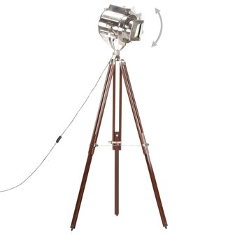 Vloerlamp driepoot 180 cm massief mangohout       4