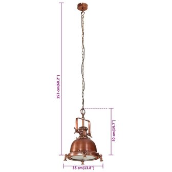 Hanglamp 35x35x153 cm aluminium 9