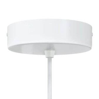 Hanglampen 2 st In hoogte verstelbaar E27 30 cm metaal wit 8