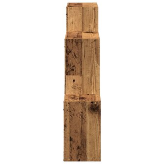 Wandkast 78x18x71 cm bewerkt hout oud houtkleurig 5