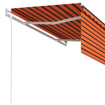 Luifel automatisch uittrekbaar met rolgordijn 3x2,5 m oranje 5