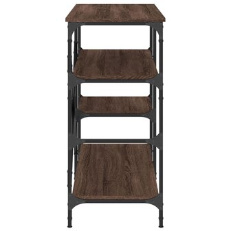 Bakkersrek 90x40x84 cm bewerkt hout en metaal bruin eikenkleur 5