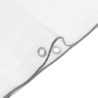 Doorzichtig zeildoek met zeilringen 1x3 m polyethyleen 9