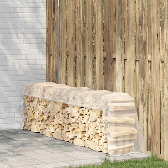 Doorzichtig zeildoek met zeilringen 1x5 m polyethyleen 1